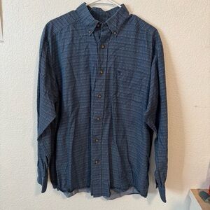 Men's Blue Patterned Shirt